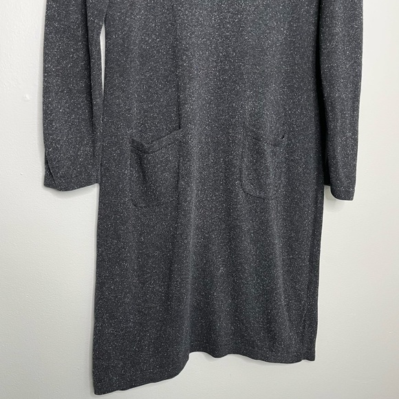 J. Jill Silk Blend Women’s V Neck Pocket Midi Dress Dark Grey Size‎ Medium - Picture 7 of 9